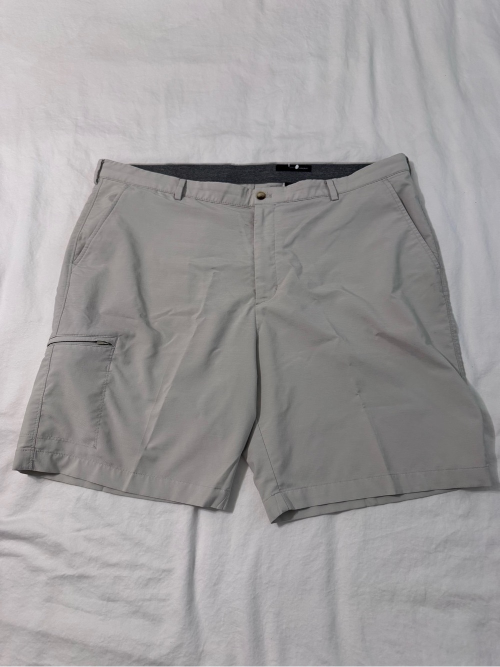 Greg Norman Collection Mens Gray Performance Hybrid Golf Cargo Shorts W42
